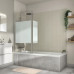 Ширма на ванну Essential поворотный 140 см цвет серый