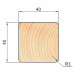 Брусок сращенный 40х40x3000 мм хвоя сорт Экстра без сучков