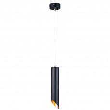 Светильник подвесной Eurosvet 7011, 1 лампа, 2 м², цвет черный/золото
