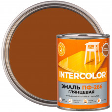 Эмаль Intercolor ПФ-266 0.8 кг цвет золотисто-коричневый