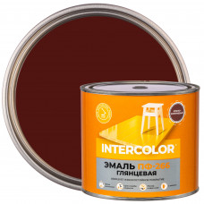 Эмаль Intercolor ПФ-266 2.2 кг цвет красно-коричневый