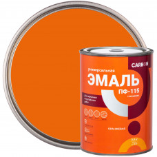 Эмаль ПФ-115 Carbon глянцевая цвет оранжевый 0.8 кг
