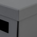 Коробка складная 20х12х13 см картон цвет серый