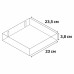 Полка мебельная Spaceo Concrete, 230x235x38 мм, МДФ, цвет бетон