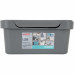 Ящик с крышкой Luxe, 270х190х120 мм, 4,6 л, полипропилен, цвет серый
