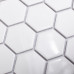 Мозаика керамическая StarMosaic Homework Hexagon White Glossy 26.5x27.8 см цвет белый