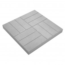 Плитка тротуарная 12 кирпичей 500х500х50 мм серый