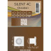 Вентилятор осевой вытяжной Diciti Silent 4C D100 мм 25 дБ 90 м³/ч обратный клапан цвет черный