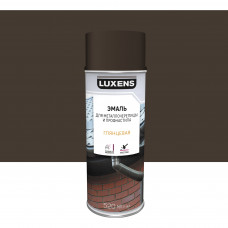 Эмаль аэрозольная для металлочерпицы и профнастила Luxens глянцевый цвет шоколадный 520 мл