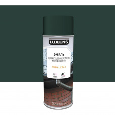 Эмаль аэрозольная для металлочерпицы и профнастила Luxens глянцевый цвет зеленый 520 мл