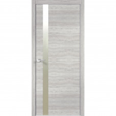 Дверь межкомнатная Канзас 2 остекленная цвет дуб европейский серый ПВХ 60x200см