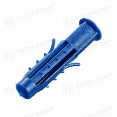 Дюбель распорный Чапай Tech-krep шип/ус синий 6х30 мм, 2500 шт.