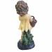 Фигура садовая «Девочка на камне с корзиной» высота 48 см