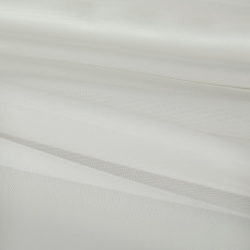 Тюль вуаль п/м с утяжелителем 100x325 см, однотонная, цвет молочный