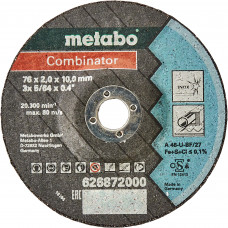 Диск отрезной по нержавеющей стали Metabo Combinator, 626872000, 76x2x10 мм, 3 шт.