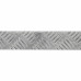 Уголок алюминиевый рифлёный 50х30х1.5 мм 1 м цвет серебро