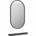 Зеркало с подсветкой и полкой Image Gray LED 45х80 см
