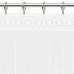 Занавеска для кухни «Листопад», 170х160 см, жаккард, цвет белый