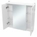 Шкаф зеркальный «Венеция» 75 см цвет белый