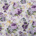 Штора на ленте «Цветы акварель» 140х260 см цвет сиреневый