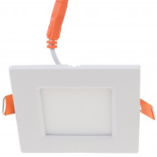 Светильник светодиодный встраиваемый квадратный 3 Вт, 4000K, 8,5 см, цвет белый, свет холодный белый
