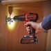 Дрель-шуруповерт аккумуляторная ударная Black&Decker BDCHD18KBQW, 18 В Li-ion 2x1.5 Ач