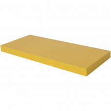 Полка мебельная прямая 800x235x38 мм, МДФ, цвет жёлтый