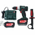 Дрель-шуруповерт бесщеточная Metabo BS18LTXBLI, 18 В Li-ion 2х4 Ач