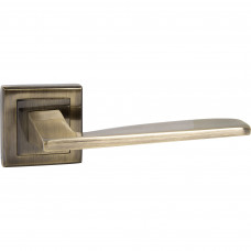 Ручка дверная на розетке Z 201 AB, цвет античная бронза