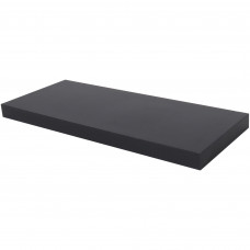 Полка мебельная прямая 600x235x38 мм, МДФ, цвет чёрный