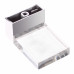 Ручка-кноб 85 ABS-пластикцвет прозрачный/серебро