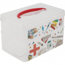 Коробка Multi Box 2 секции, 24.5x16х16.5 см, полипропилен, цвет прозрачный