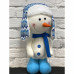 Декоративная фигура «Снеговик в шапке и шарфе», 42 см
