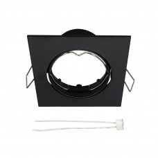 Светильник точечный встраиваемый Clane под отверстие 75 мм 0.5 м² цвет чёрный