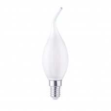 Лампа светодиодная филаментная Lexman E14 220 В 4.5 Вт свеча на ветру матовая 470 лм белый свет