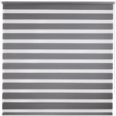 Штора рулонная день-ночь Miamoza Silver 180x175 см, цвет серый