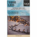 Электрогирлянда наружная Luca Lighting Нить 20 м 1000 LED 8 режимов желтый