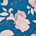 Штора на ленте «Вельвет Цветы» 160x260 см цвет синий
