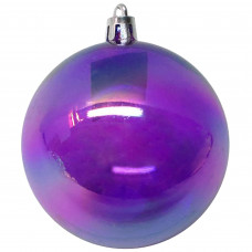 Шар ёлочный ø8 см полистирол фиолетовый