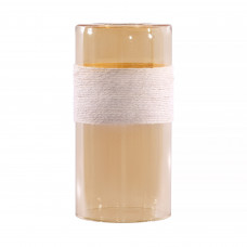 Плафон для люстры Nina Glass Цилиндр E27 стеклянный, цвет янтарный/белый