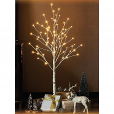 Гирлянда светодиодная дерево электрическая 1.2 м 88 LED теплый белый свет