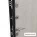 Дверь входная металлическая Берн, 860 мм, правая, цвет графит/белое дерево