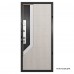 Дверь входная металлическая Берн, 860 мм, правая, цвет графит/белое дерево