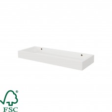 Полка мебельная Spaceo White, 400x150x40 мм, МДФ, цвет белый