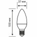 Лампа светодиодная E27 220-240 В 7 Вт свеча матовая 600 лм нейтральный белый свет