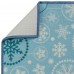 Коврик «Снежок» 40x60 см, полиамид, цвет синий