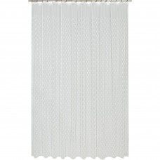 Тюль на ленте «Ромбик» 300x280 см цвет белый