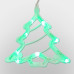 Украшение новогоднее светодиодное «Елочка», 26 см, пластик, зелёный свет, цвет зелёный