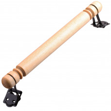 Ручка-скоба банная резная деревянная без покрытия 300 мм