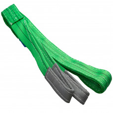 Строп текстильный двухпетлевой, 2 тонны, 4 м, цвет зелёный